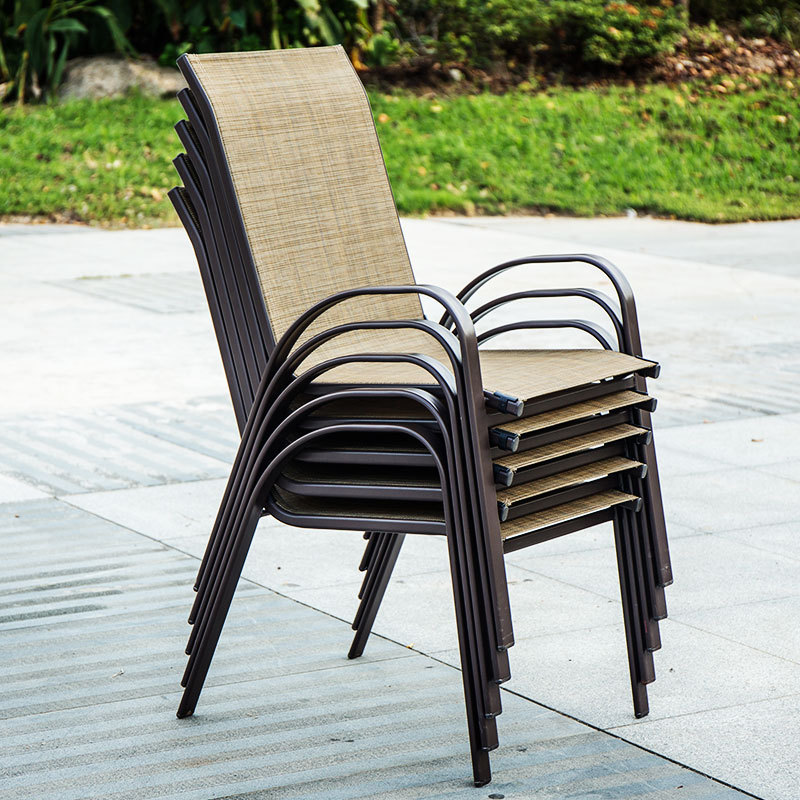 Brown stack chair [pack of 8]