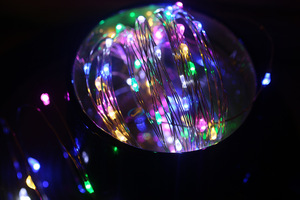 Guirnalda de Luces LED con Cable de Cobre USB, Control Remoto, 8 Funciones, Bajo Voltaje, Decoración Navideña con Forma de Estrella - Product Image 6