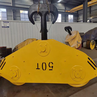 Crochet de levage pour grue industrielle avec loquet de sécurité, roulement à billes, certifié CE, capacité de charge de 1 à 100 tonnes, garantie 1 an
