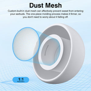 Kit de nettoyage <span class=keywords><strong>3</strong></span>-en-1 AC04 en gros avec embouts de remplacement en silicone pour <span class=keywords><strong>AirPods</strong></span> Pro 1/2 avec trous de réduction du bruit - Product Image 3