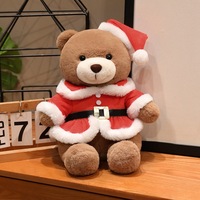 Ours en peluche personnalisé mignon et habillé, jouet en peluche de Noël, cadeau promotionnel de vacances, cadeau d'anniversaire pour enfants