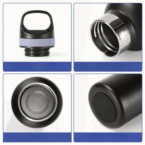 กระบอกน้ำสแตนเลสสุญญากาศแบบกำหนดเองพร้อมฝาปิดมีหูจับ ฉนวนสองชั้น เก็บอุณหภูมิได้ดี เหมาะสำหรับเป็นของขวัญ - Product Image 3