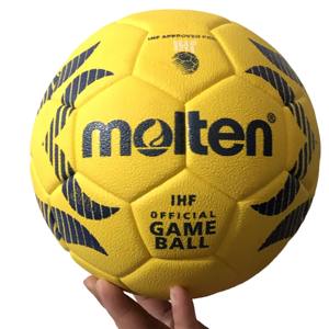 Black Yellow Color Good Selling Sports Equipment PU Leather Size 5 <b>Handballs</b> Wholesale Rate Durable Soft Touch <b>Handballs</b> - Product Image 2