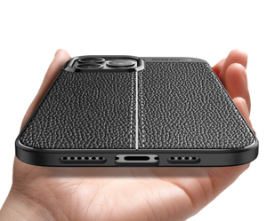 Nouveau étui de téléphone en cuir grainé TPU de luxe d'affaires pour iPhone 17 16 15 14 13 12 11 <span class=keywords><strong>Pro</strong></span> Max, étui de téléphone anti-chute à couverture complète - Product Image 6