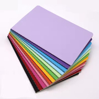 A5 A6 Papelería Juego de cuadernos baratos Cuaderno colorido impreso promocional con Cuaderno de sutura con logotipo impreso