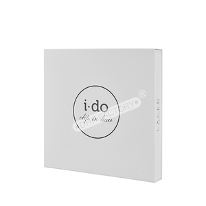 White Book Style Rigid Box Custom Cardboard Packaging with Magnetic Closure and Insert for Cosmetics Gifts and Small Accessories - Product Image 3