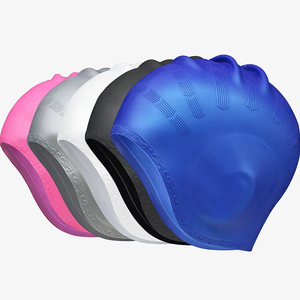 Gorro de natación de silicona Universal para adultos de alta elasticidad, gorro de buceo protector para el cuidado del cabello impermeable para cabello largo óptimo para - Product Image 3