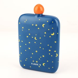 Fiaschetta in Acciaio Inox Titanio di Alta Qualità 6oz, Design Quadrato Mini, Colore e Logo Personalizzabili, Regalo Minimalista per Uomo, Campeggio - Product Image 4