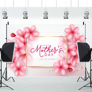 قماش خلفية واقعية على شكل زهرة ليوم الأم والتخرج للتصوير الفوتوغرافي والأنشطة الاحتفالية - Product Image 3