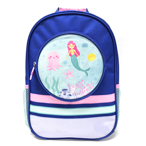 <span class=keywords><strong>Mochila</strong></span> de sirena para niños, bonita <span class=keywords><strong>mochila</strong></span> escolar con bolsillo <span class=keywords><strong>transparente</strong></span> en 3D, <span class=keywords><strong>mochila</strong></span> ligera para niños pequeños, para viajes diarios - Product Image 1