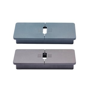 Caja de cables deslizante de doble cara con cubierta izquierda y derecha y bandeja de doble apertura para gestión de cables en escritorio de oficina - Product Image 4