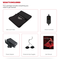 AQSHE 10740 Couverture de Thérapie par Lumière Rouge Infrarouge NIR à LED avec 2680 LED et 4 Puces, Tapis de Sommeil Intégral avec Fermeture Éclair 1,8m