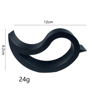 Fermaporta in Plastica 12cm X 6.2cm 24g, Montaggio a Pavimento, Design Moderno Stampato in 3D - Product Image 1