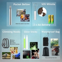 Kit de survie et d'équipement 30 en 1, trousse de premiers soins pour le camping, la randonnée et la chasse