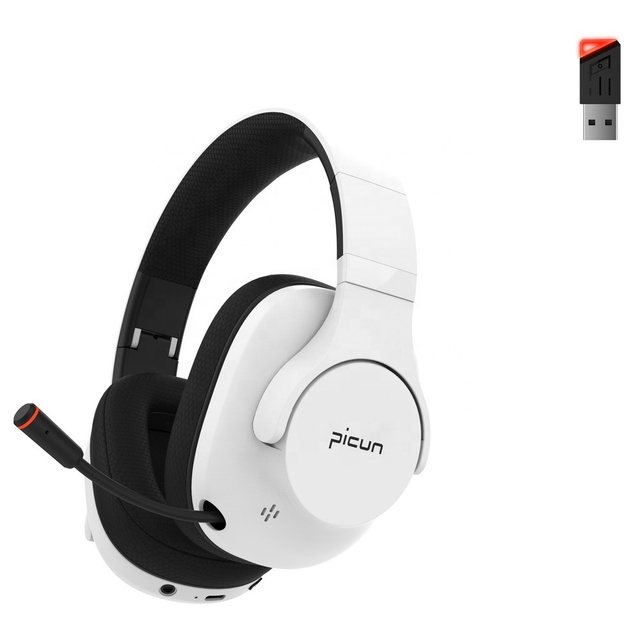 Picun New UG-01SE 2.4G Wireless Gaming Headset No Latency Gaming Headphones Professional Game Headphones for PS4/PS5/Switch/PC