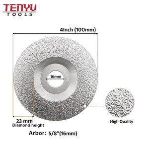 <span class=keywords><strong>ล้อ</strong></span>ถ้วยเจียรเพชรแบบสุญญากาศ4นิ้ว110มม. สำหรับแผ่นขัดโลหะหินแกรนิตแผ่นขัดนูน - Product Image 2