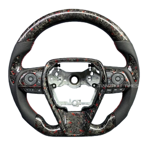 Volante Personalizado de Fibra de Carbono para <span class=keywords><strong>Toyota</strong></span> Camry TRD SE XSE 2020 2023 2013 2015 2011 2018 2014 2018 2012 <span class=keywords><strong>2022</strong></span> 2026 2021 2024 - Product Image 5