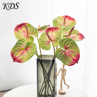 Vente flash - Fleurs artificielles 3D au toucher réel, bouquet de fleurs en soie, décoration d'intérieur, vente en gros