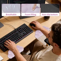 Lot de 2 repose-poignets ergonomiques en mousse à mémoire de forme pour clavier et souris, avec protection d'angle et base antidérapante, pour le bureau