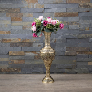 Vaso Decorativo in Metallo Vintage Europeo di Alta Qualità, Vaso Estetico in Bronzo <span class=keywords><strong>per</strong></span> Centrotavola e Soggiorno - Product Image 6