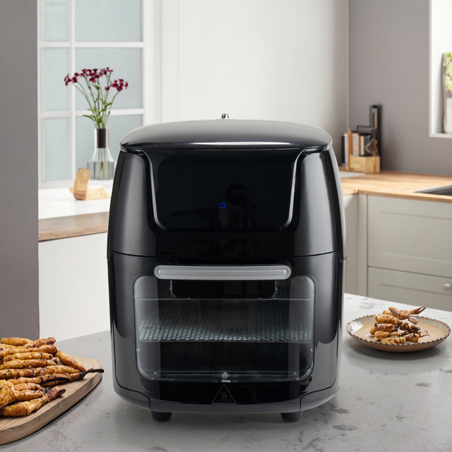 1800W 12L CKD SKD Big Size Air Fryer Factory Wholesale Air Frying with Rack Smart Oilless Air Fryer Oven With Viewing Window