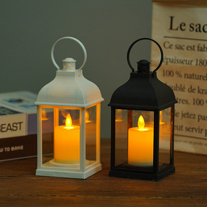Lanterne LED Poney Style Rétro de Noël, <span class=keywords><strong>Lampe</strong></span> <span class=keywords><strong>Bougie</strong></span> Électronique Créative pour Décoration Intérieure avec Veilleuse, Cadeau Transfrontalier - Product Image 2