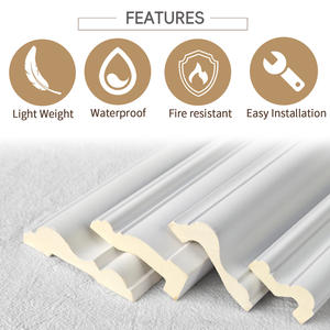 Usine Auuan Vente en gros PU design moulage <span class=keywords><strong>orac</strong></span> corniche design chaise rail Polyuréthane revêtement imperméable pour plafond décoratif - Product Image 4