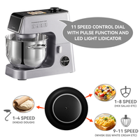Robot pâtissier multifonction avec fonction de pesage et de chauffage, accessoire pour pâtes, balance intégrée et fonction de fermentation pour la pâtisserie