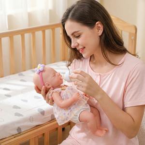 Muñeca de Silicona de 30 cm, 100% Silicona, Cuerpo Completo, Muñeca <span class=keywords><strong>Reborn</strong></span> de Silicona Suave, Muñeca de Silicona Realista de Cuerpo Completo, Muñeca de Bebé Recién Nacido para Niños - Product Image 4