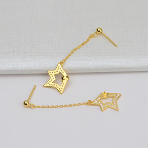 Pendientes de Plata S925 con Forma de Flor Simple, Cuentas Dobles, Accesorios de Perlas para Mujer, Pendientes de Moda - Product Image 5