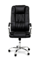 Chaise de bureau de direction ergonomique à dossier haut, en cuir, inclinable, avec logo personnalisé et base métallique, vente en gros d'usine