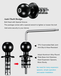 Accessori <span class=keywords><strong>Moto</strong></span> Attacco Canotto di <span class=keywords><strong>Sterzo</strong></span> Modificato per Supporto Telefono e Fotocamera di Facile Installazione - Product Image 3