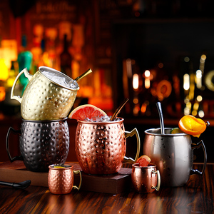 Hot Selling Moscow Mule <strong>Copper</strong> <strong>Mug</strong> Sublimation <strong>Copper</strong> Plated Stainless Steel <strong>Mug</strong> Hammered Cocktail Cup - Product Image 2
