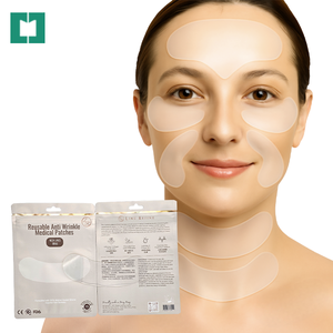 Patchs anti-rides réutilisables en silicone de qualité médicale non absorbants, autocollants de beauté anti-âge pour le visage à haute élasticité - Product Image 6