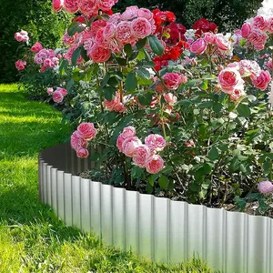 Giardino paesaggio bordatura in metallo colore grezzo bordo erba acciaio giardino bordo prato