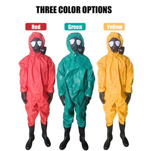 Disponibile FFY04 Tuta Protettiva Leggera Monopezzo, Design Chiuso per Protezione da Corrosione Chimica e Gas Tossici - Product Image 5