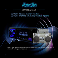 Radio para Coche 1 Din con Pantalla LCD Reproductor MP3 Estéreo con Control Remoto USB SD FM y Control por Aplicación