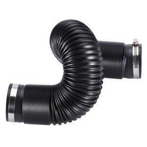Tubo de Admisión de Aire de 76 mm, Manguera Flexible Negra con Abrazadera para Modificación de Automóviles - Product Image 2