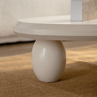 Table basse contemporaine extensible en bois blanc, style minimaliste moderne et luxueux, pour salon et événements, design de créateur