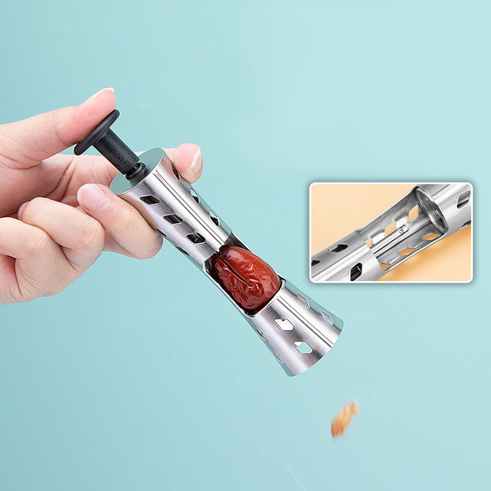 304 Stainless Steel Cherry Seed Core Remover Olives Pitter Red Date ...