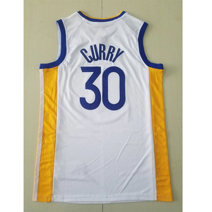 Mới Nhất Thiết Kế Cà Ri Jersey Bóng Rổ Thiết Lập Tùy Chỉnh Người Đàn Ông Giá Rẻ Nhanh Chóng Làm Khô Trắng/Màu Xanh Bóng Rổ Đồng Phục Thiết Lập Bóng Rổ Mặc - Product Image 5