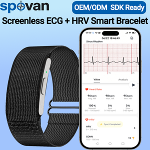 Spovan H7 Salud y Bienestar Android IOS Reloj Inteligente ECG+HRV Pulsera <span class=keywords><strong>de</strong></span> Fitness Sin Pantalla IP68 Pulsera Inteligente - Product Image 1