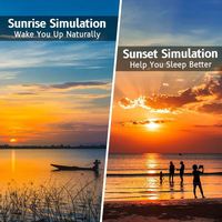 Réveil intelligent avec simulation du lever du soleil et bruit blanc pour un sommeil réparateur