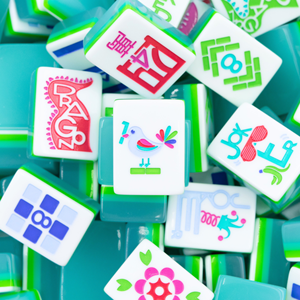 Ocean Blue Myfairmahjong, la Serie Play, <span class=keywords><strong>Mahjong</strong></span> Moderno de Lujo de Doble Cara Tallado, para Reuniones de Amigos, Venta al por Mayor y al Detal - Product Image 2