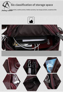 Bolso Bandolera Retro de Cuero Vacuno Genuino Andong para Hombre, Bolso Cruzado de Gran Capacidad para Viajes, Deportes y Actividades al Aire Libre - Product Image 6