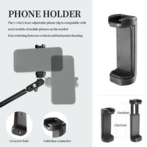 Bras magique en aluminium de 22 pouces 360 double tête sphérique 1/4 fils montage au plafond caméra téléphone articulé accessoires de Studio <span class=keywords><strong>Photo</strong></span> - Product Image 3