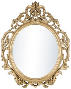 Classic Iatalian Hand Home Decoration Set <b>Vanity</b> <b>Table</b> with Wall Mount Gold Framed <b>Mirror</b> - Product Image 1