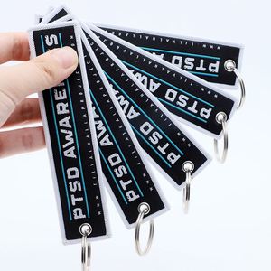 Porte-clés personnalisé en tissu pour le soutien de la santé mentale, idéal pour les soins aux anciens combattants et les cadeaux pour les organisations caritatives - Product Image 3