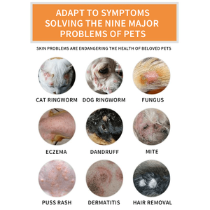 白癬真菌マンジスカビー傷のマグゴプラスチック材料犬に対して効果的なペットグルーミング用ハーブ医学猫シャンプー - Product Image 3