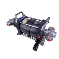 Pompe à piston pneumatique à très haute pression, pompe à liquide à commande pneumatique, pompe hydraulique à double effet pour le remplissage d'huile et de gaz réfrigérant